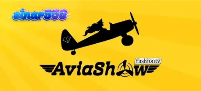 Tampilan visual permainan Aviashow dengan pesawat yang sedang lepas landas